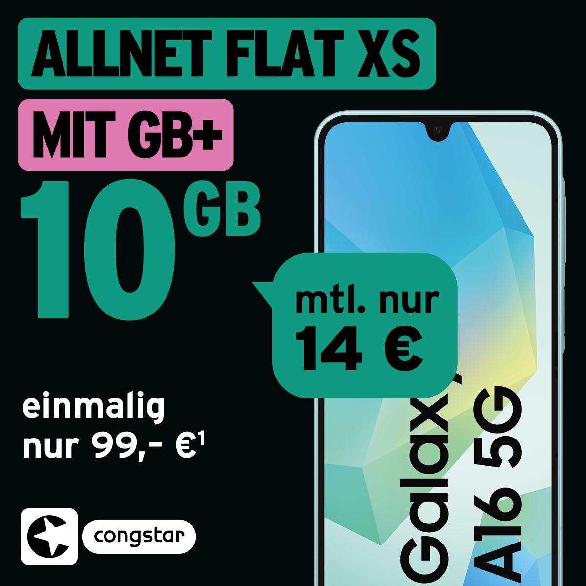 08_August_2025_socialmedia congstar Samsung Galaxy A16